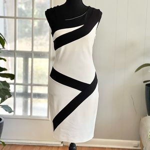 VENUS Dress Black And White Size XS